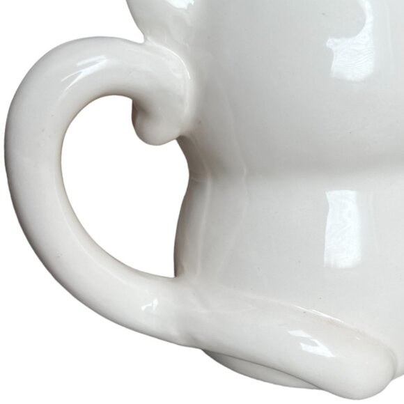3D Ceramic Cat Mug Planter Flowers in Hair Glazed Charming Pristine 16 oz - Picture 12 of 12